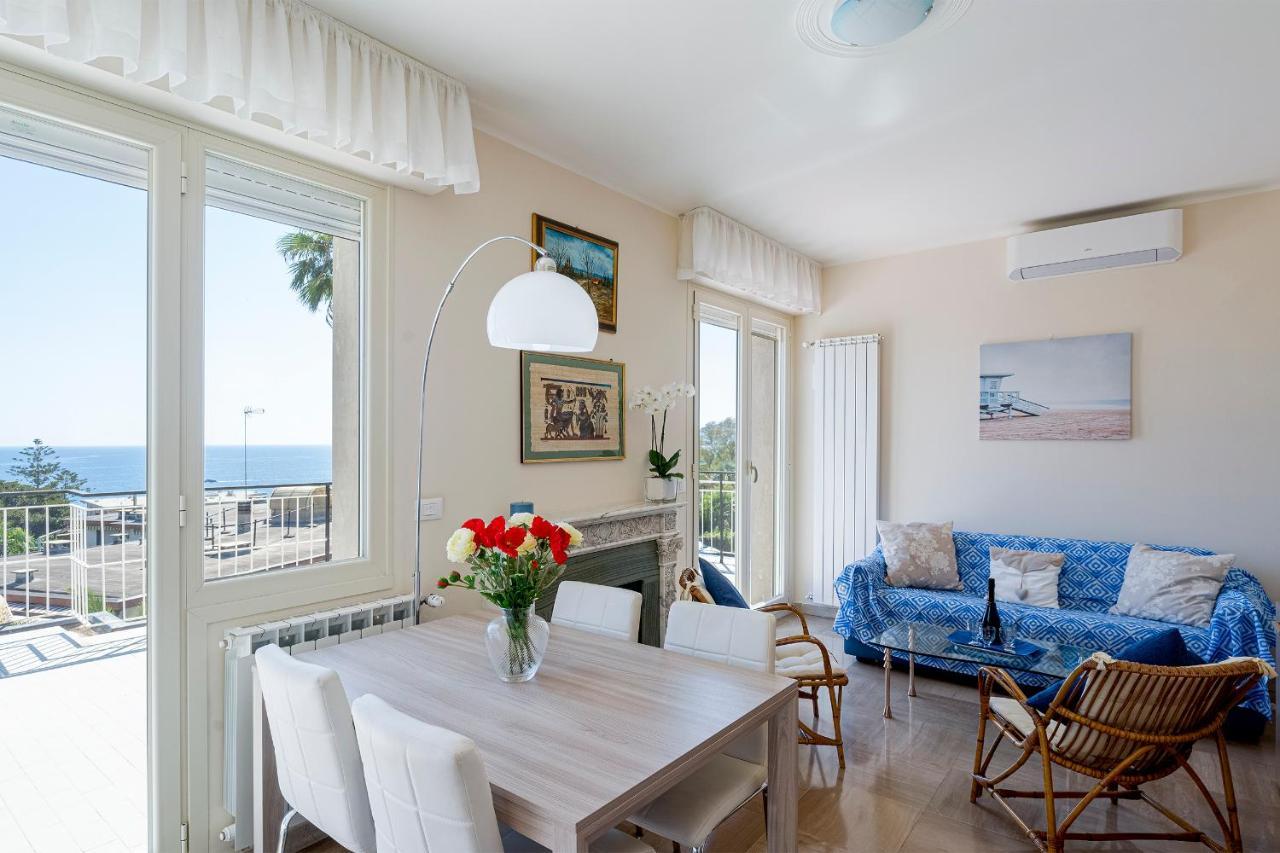 Tre Ponti Panoramic Seaview Apartment Sanremo Dış mekan fotoğraf